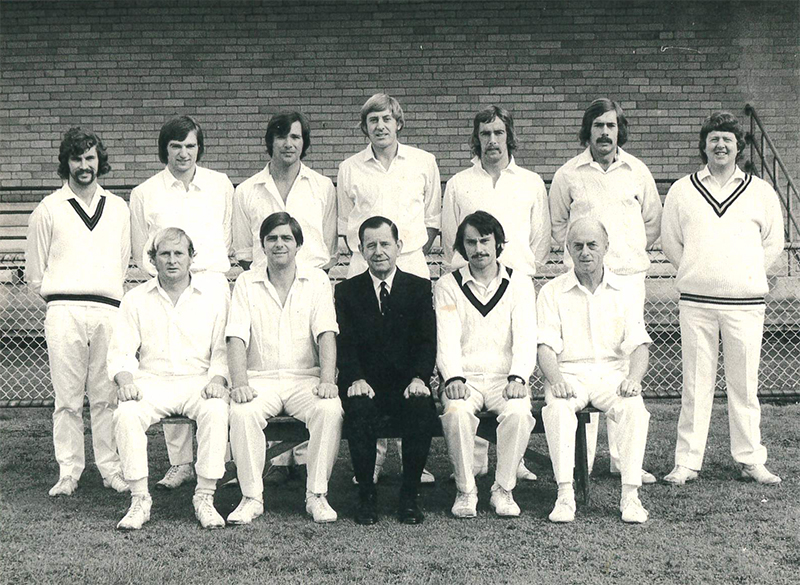 Brighton Cricket Club 3rd XI Premiers, 1973-74. Brighton Historical Society collection.
